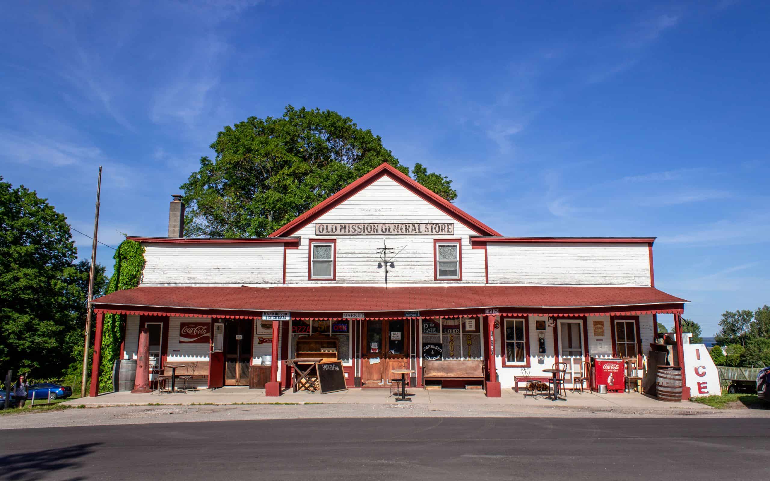exterior of Old Mission General Store