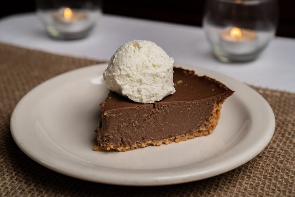 chocolate pie slice