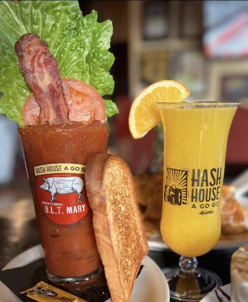 BLT Bloody Mary and mimosa