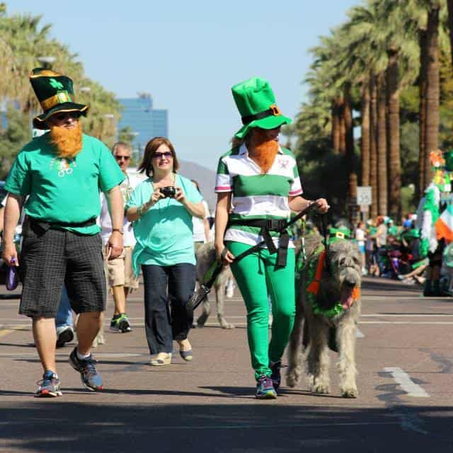 St. Patrick's Day paradegoers