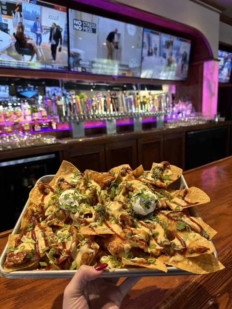 nachos at bar