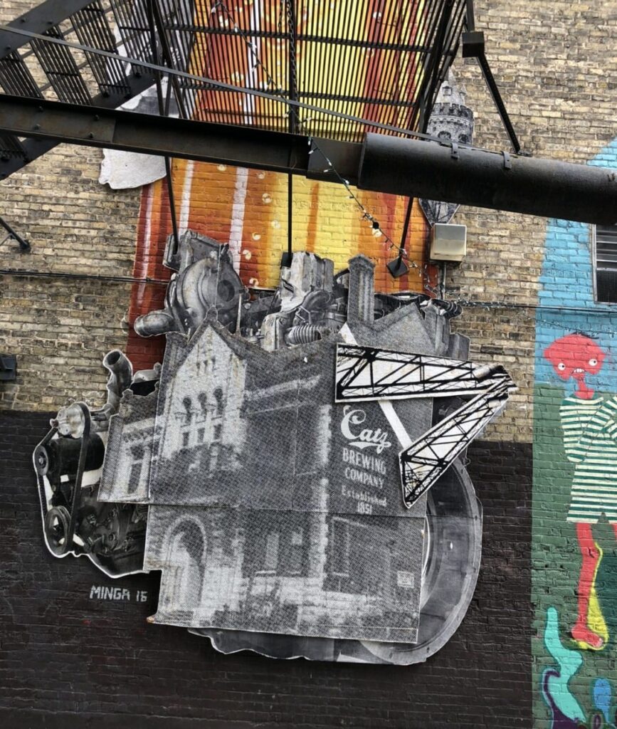 mural in Black Cat Alley