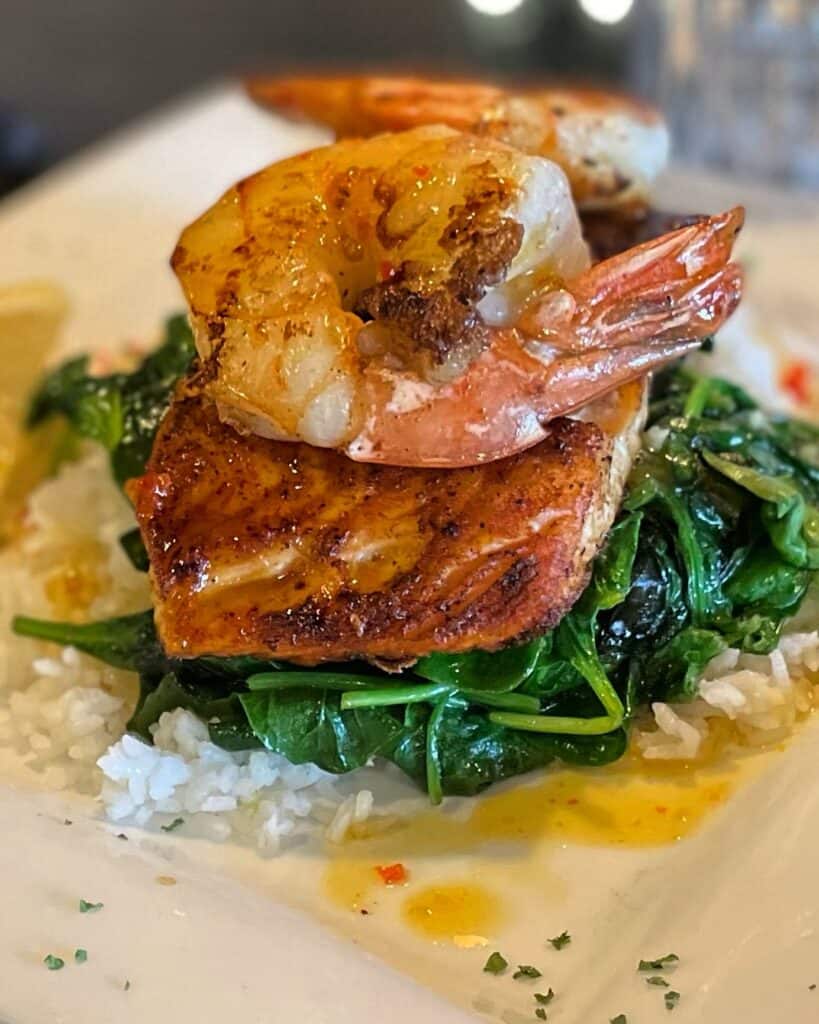 shrimp and fish dish