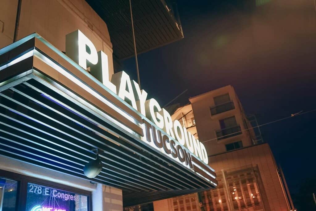 outdoor sign of Playground Bar & Lounge