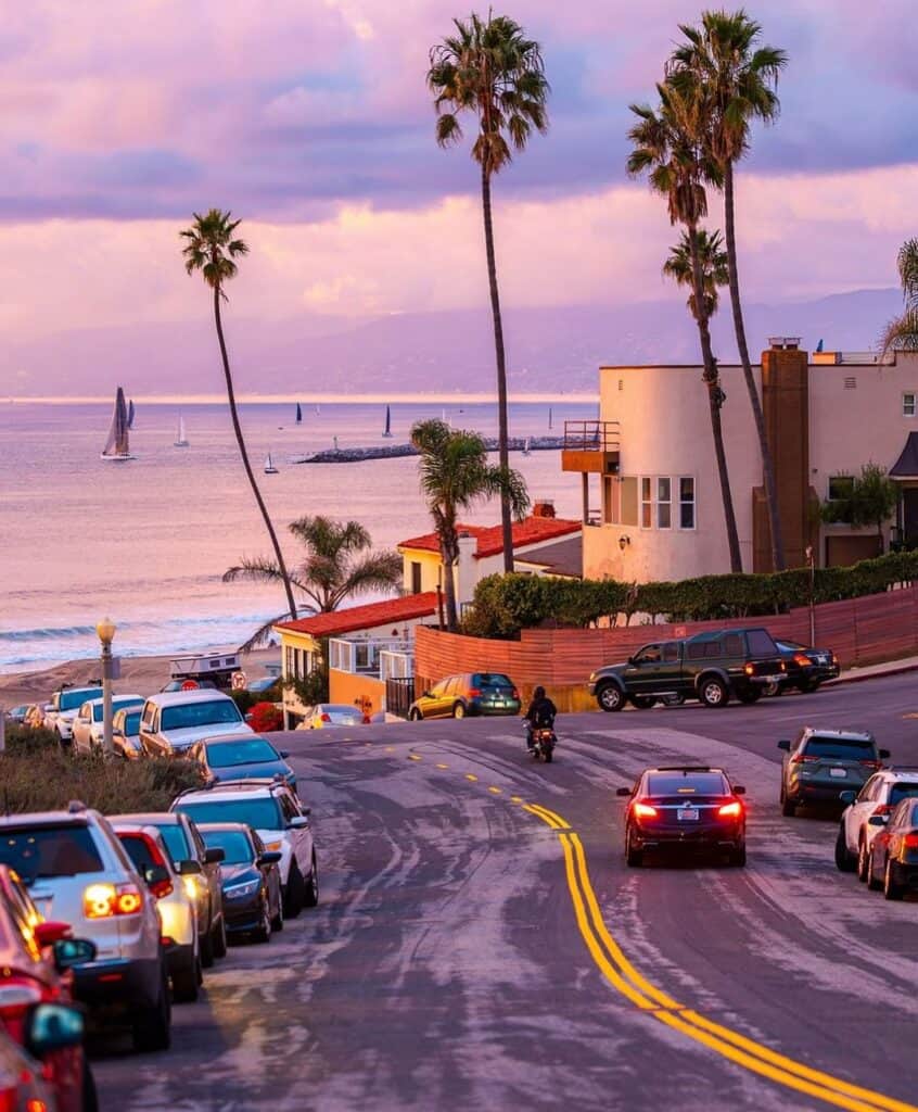 beach road in LA