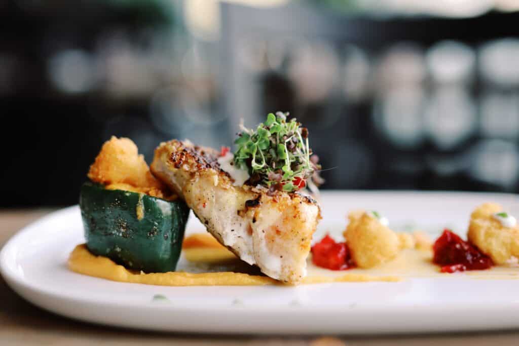fancy fish dish