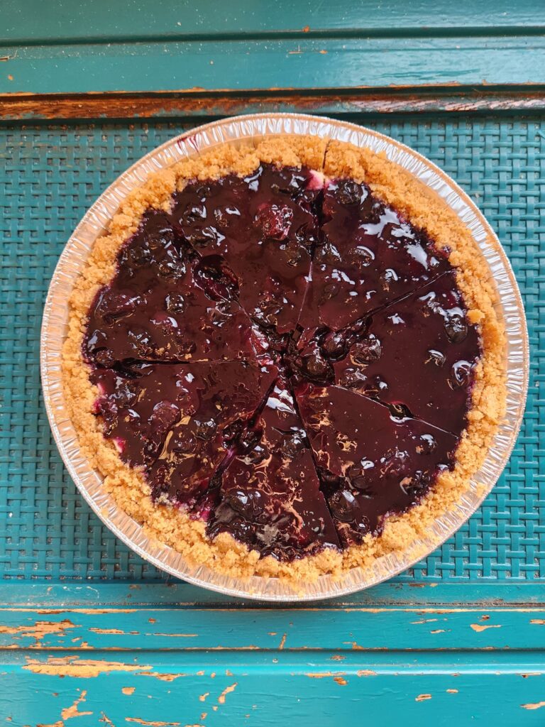 chocolate and fruit pie