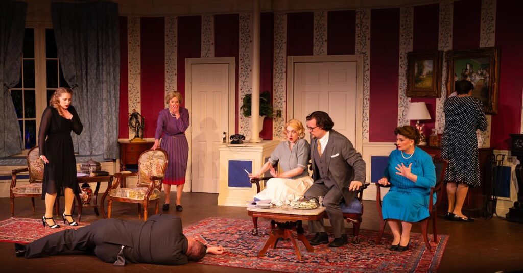 actors in a play onstage