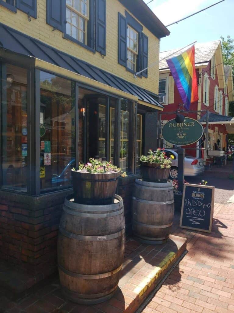 exterior of Irish pub
