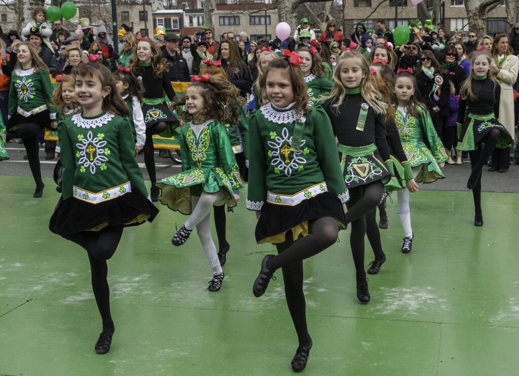 young dancers at St. Patrick's Day Parade