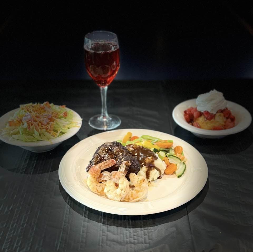 dishes and drink at Wild Hogs Saloon & Eatery
