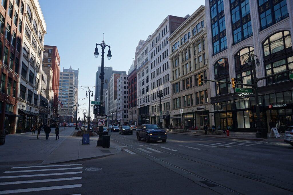 Cruise along Detroit’s Woodward Avenue, AKA the Automotive Heritage Trail