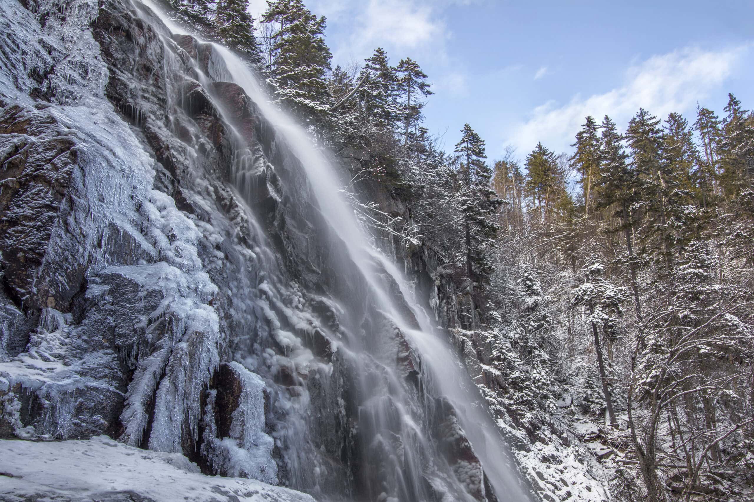 Where to see New Hampshire’s frozen waterfalls this winter
