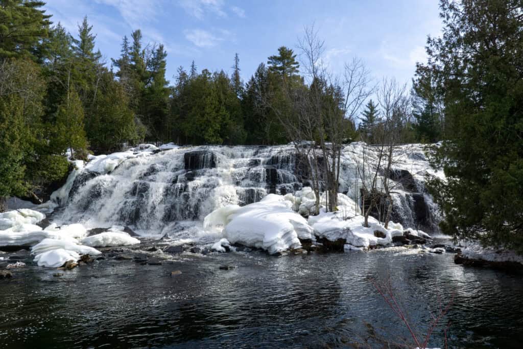 These waterfalls in Michigan make for magical winter hikes