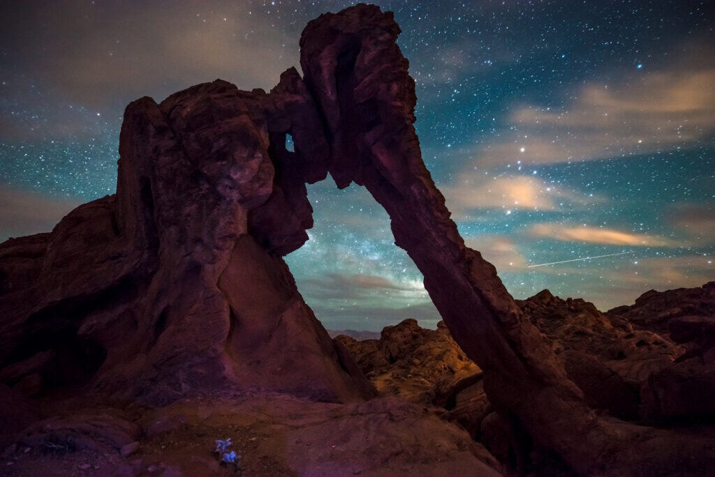 This is your sign to take a moonlit hike in Valley of Fire State Park